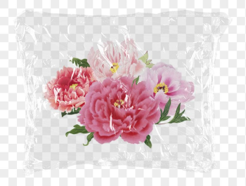 Pink peony png flowers plastic | Free PNG - rawpixel