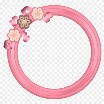 Pink Picture Frame Download - Circle Pink Frame Png