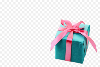 pink present turquoise ribbon gift wrapping pink present turquoise ribbon gift wrapping