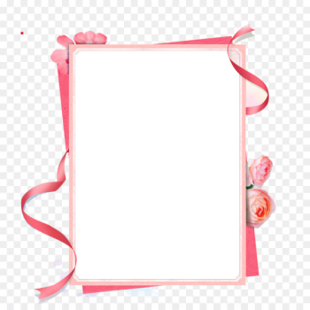 Pink ribbon Picture frame - Pink Ribbon Border Pink ribbon Picture frame - Pink Ribbon Border