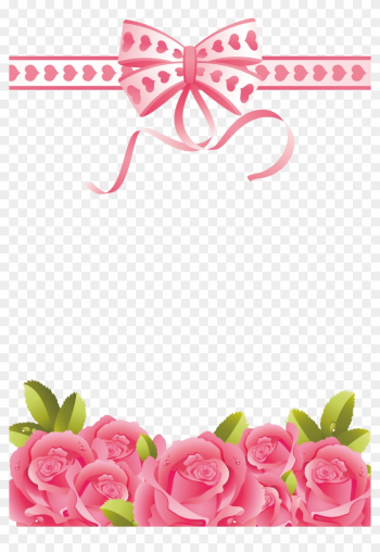 Pink Rose Clipart Rose Frame - Pink Flower Border Png Pink Rose Clipart Rose Frame - Pink Flower Border Png