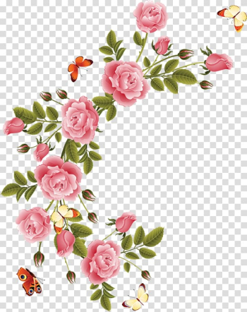 Pink rose illustration, Drawing Animation Pastel, pastel flower transparent background PNG clipart