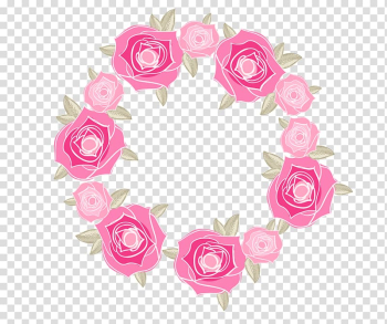 Pink rose illustration, Still Life: Pink Roses Beach rose Garden roses, Pink rose flower decorative borders transparent background PNG clipart