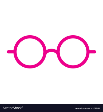 pink round eyeglasses icon pink round eyeglasses icon