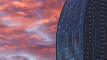 Pink Sky With Skyscraper Pink Sky With Skyscraper