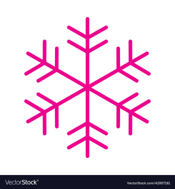 pink snowflake icon or logo pink snowflake icon or logo