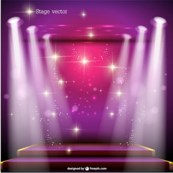 Pink spotlight stage Pink spotlight stage