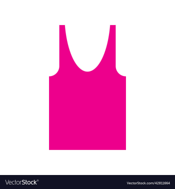 pink tank top solid icon pink tank top solid icon