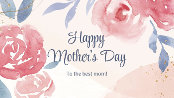 Pink watercolor template, Mother's Day | Free Vector Template - rawpixel