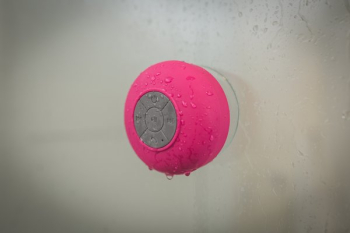 Pink Waterproof Speaker Ad Pink Waterproof Speaker Ad
