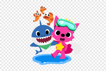 Pinkfong Baby Shark Song, little baby, shark and cat animated character illustration, child, english, fictional Character png