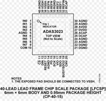 Pinout Datasheet Paper Integrated Circuits & Chips Electronic circuit - adas border 