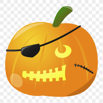 Pirate pumpkin png sticker illustration, | Free PNG - rawpixel