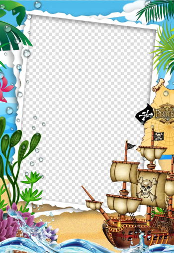 Pirate ship , frame, Mood Frame transparent background PNG clipart