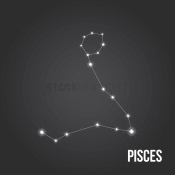 Pisces constellation Vector Image - 1616877 | StockUnlimited