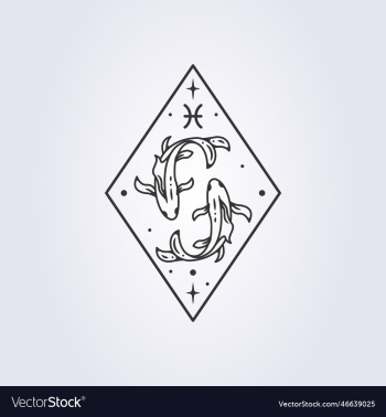 pisces zodiac astrology horoscope line art pisces zodiac astrology horoscope line art