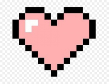 Pixel art 8-bit color Heart - heart Pixel art 8-bit color Heart - heart