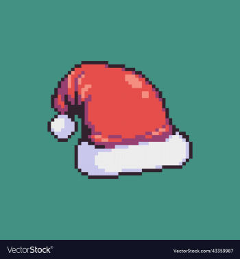 pixel art chrismas hat pixel art chrismas hat