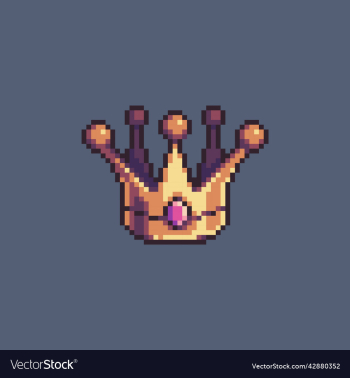 pixel art crown icon