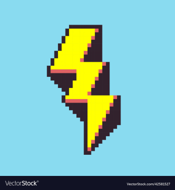 pixel art flash icon for game development pixel art flash icon for game development