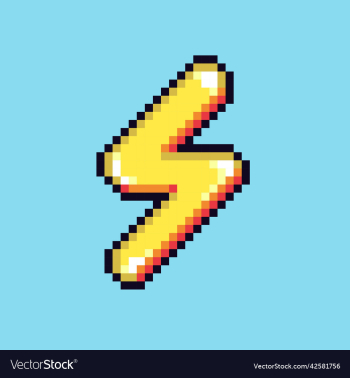 pixel art flash icon for game development pixel art flash icon for game development