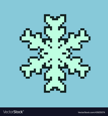 pixel art snowflake icon cartoon pixel art snowflake icon cartoon