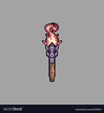 pixel art torch for game development or asset pixel art torch for game development or asset