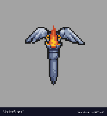 pixel art torch for game development or asset pixel art torch for game development or asset