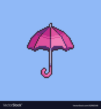 pixel art umbrella design pixel art umbrella design