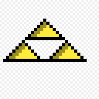 Pixel art Vector graphics Pixelation - triforce mockup 