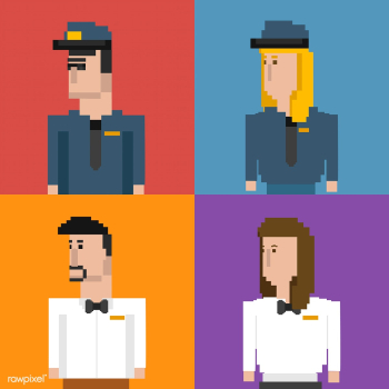 Pixel illustration of occupation | Free stock vector - 95087 Pixel illustration of occupation | Free stock vector - 95087