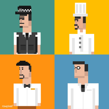 Pixel illustration of occupation | Free stock vector - 95091 Pixel illustration of occupation | Free stock vector - 95091