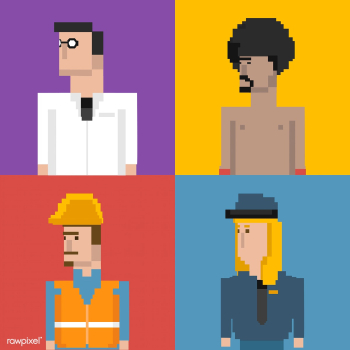 Pixel illustration of occupation | Free stock vector - 95115 Pixel illustration of occupation | Free stock vector - 95115