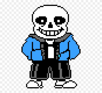 Pixel Skeleton - Sans Undertale Pixel Art Clipart (#369600 ...