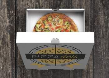 Pizza carton mockup Free Psd