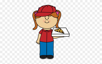 Pizza Clip Art - Pizza Delivery Girl Clipart Pizza Clip Art - Pizza Delivery Girl Clipart