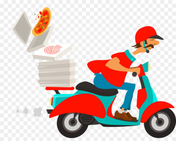 Pizza delivery Pizza delivery Online food ordering Restaurant - The pizza delivery man 