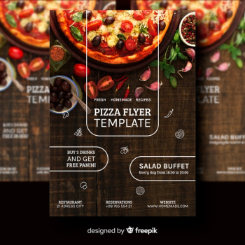 Pizza flyer template