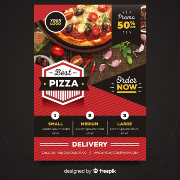 Pizza flyer template