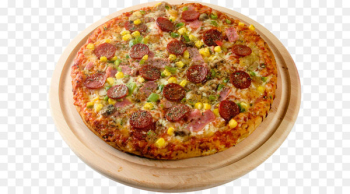 Pizza Margherita Italian cuisine Salami Fast food - Pizza PNG image 