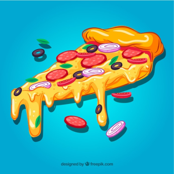 Pizza slice background Pizza slice background