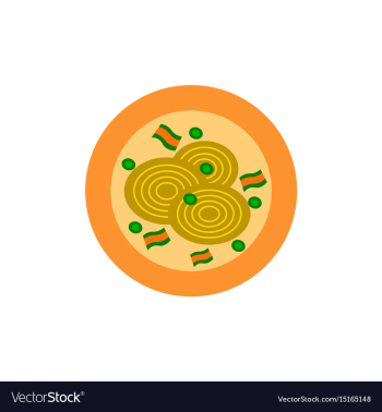 Pizza with onion simple pizza vector image Pizza with onion simple pizza vector image
