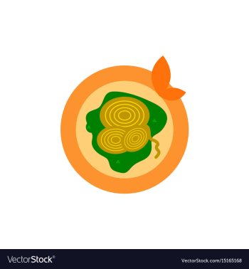 Pizza with onion simple pizza vector image Pizza with onion simple pizza vector image