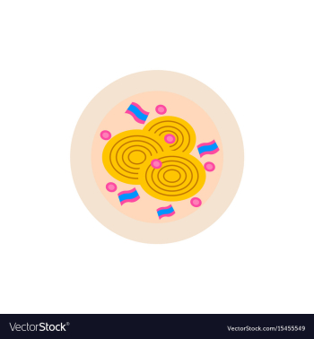 Pizza with onion simple pizza vector image Pizza with onion simple pizza vector image