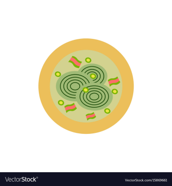 Pizza with onion simple pizza vector image Pizza with onion simple pizza vector image