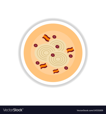 Pizza with onion sticker vector image Pizza with onion sticker vector image