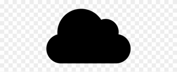 Plain Cloud Vector - Cloud Black Plain Cloud Vector - Cloud Black