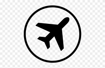 Plane Airport Round Icon Transparent Png Amp Svg Vector - Airplane Icon Transparent Background