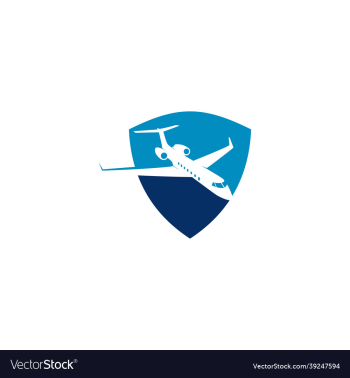 plane shield logo symbol template plane shield logo symbol template