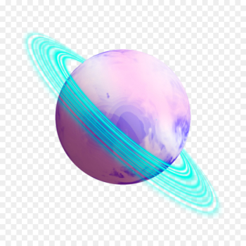 Planet, Saturn, Vaporwave, Violet, Purple PNG